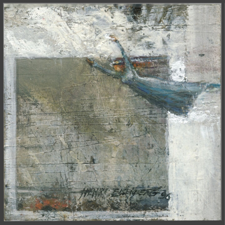 Adagio, ou La Robe bleue 绘画, 4.3x4.3 in