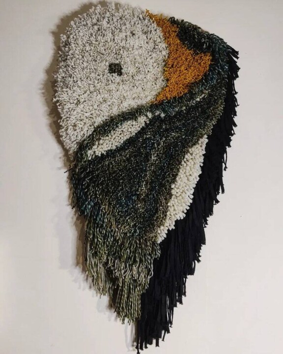 FOL. Hanging tapestry rug 纺织艺术, 35.4x18.9 in