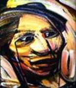 Pintura titulada "Cabeza Azteca" por Roberto Diaz Acosta, Obra de arte original