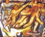 Pintura titulada "caminando y pensando" por Roberto Diaz Acosta, Obra de arte original
