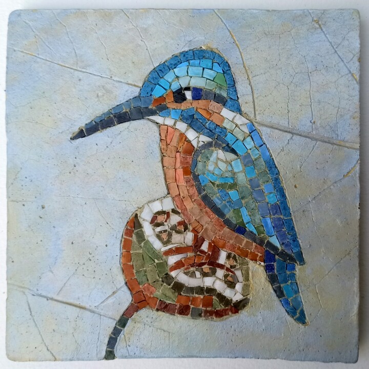 Kingfisher 雕塑, 5.9x5.9 in
