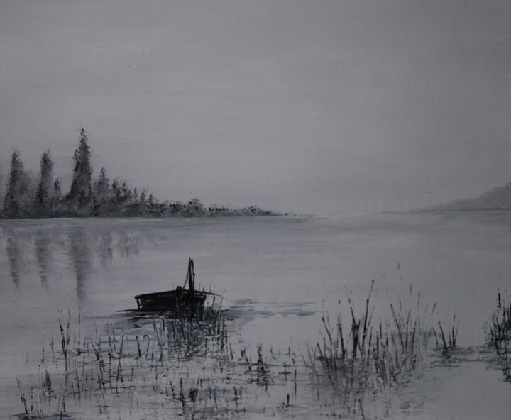 Brume d'automne 绘画, 9.5x11.8 in