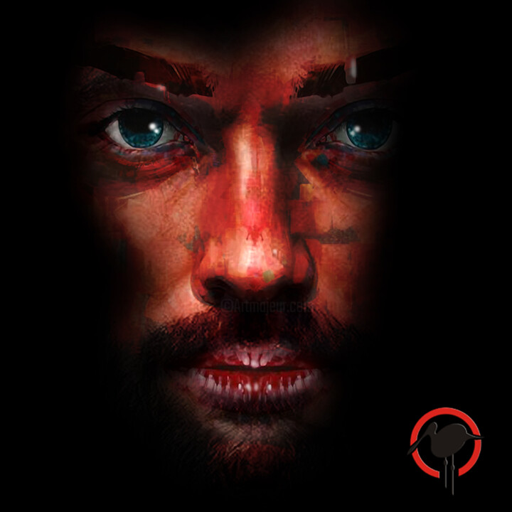 Digital Arts titled "Awatar Oeilleten:)" by Dariusz Demoon Madaj, Original Artwork, Digital Painting