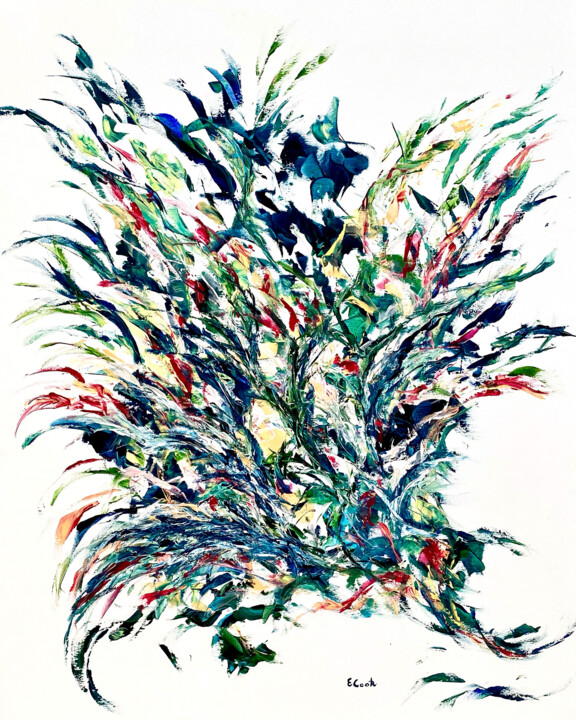 Painting titled "Summer Joy" by Elisa Cook Benbassat Bassat, Original Artwork, Acrylic