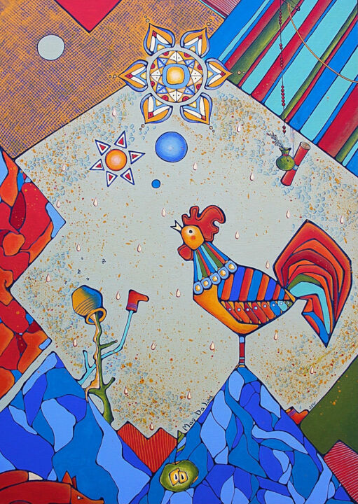 Сегодня твоё второе рождение 绘画, 27.2x19.3 in