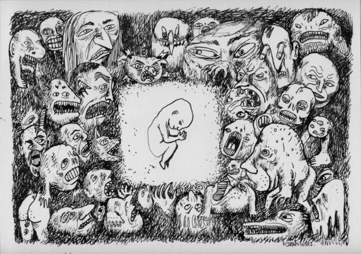 Le refuge 图画, 8.3x11.7 in