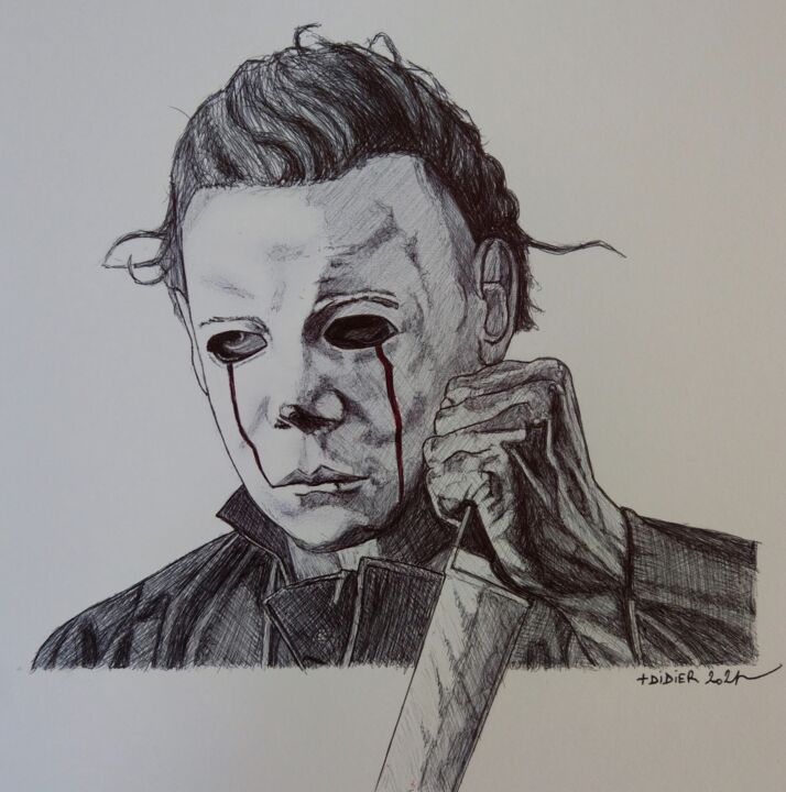 Michael Myers - Halloween 2 - 图画, 9.8x9.8 in