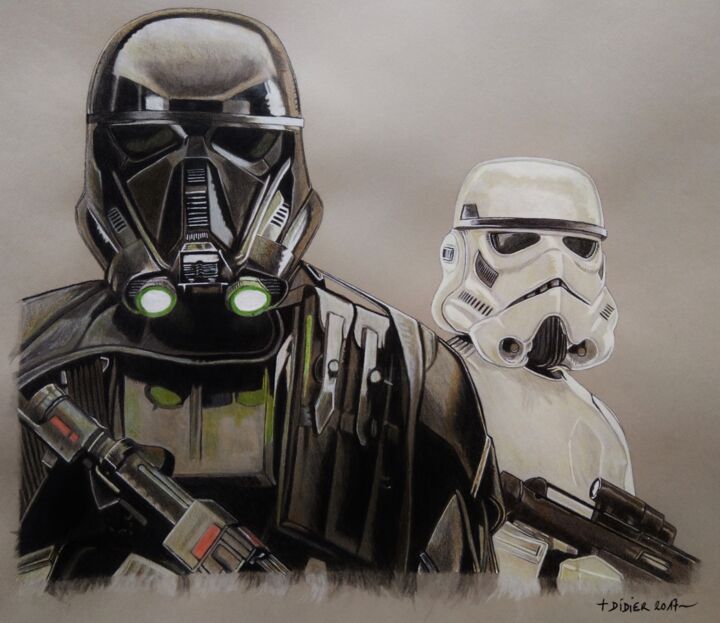 Deathtrooper - Stormtrooper - Star wars - 绘画, 15.8x19.7 in