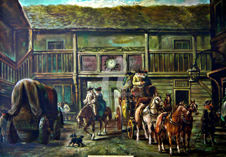 Cart Riding and Travellers Printmaking, 11x17 in