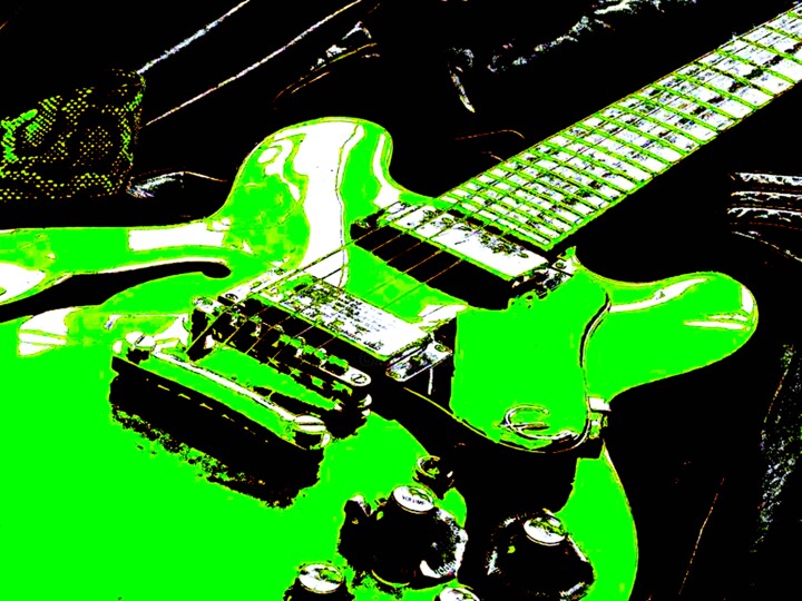 Guitar 7c7b 摄影, 22.5x30 in