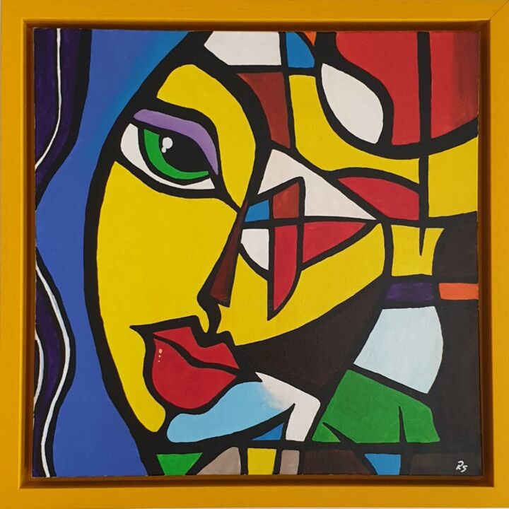 FACE GENERATION 绘画, 19.7x19.7 in