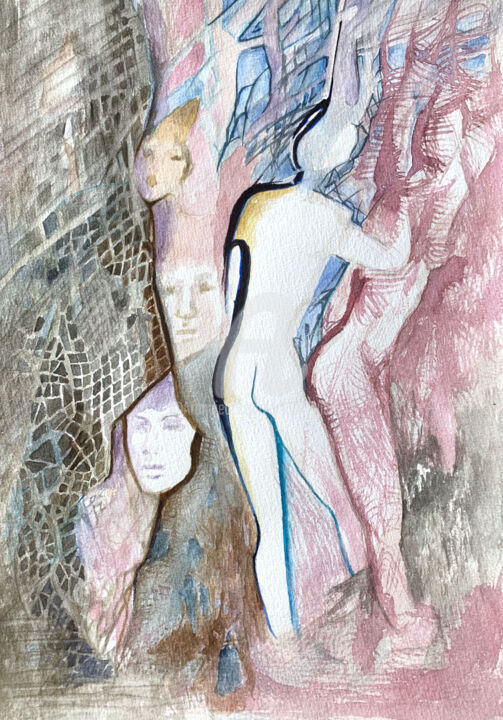 Zapach fiołków 绘画, 11.4x8.3 in
