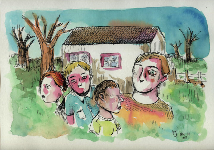 Tout disparaît 图画, 8.3x11.7 in