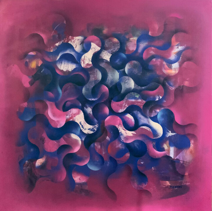 Schilderij getiteld "Ruta" door Mauricio Jose Miranda, Origineel Kunstwerk, Acryl