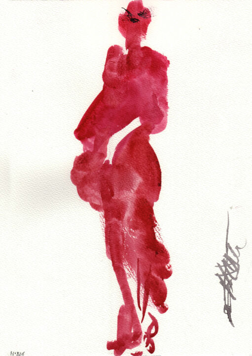 N°826 Dance. Ana Lee Evans 绘画, 11.7x8.3 in