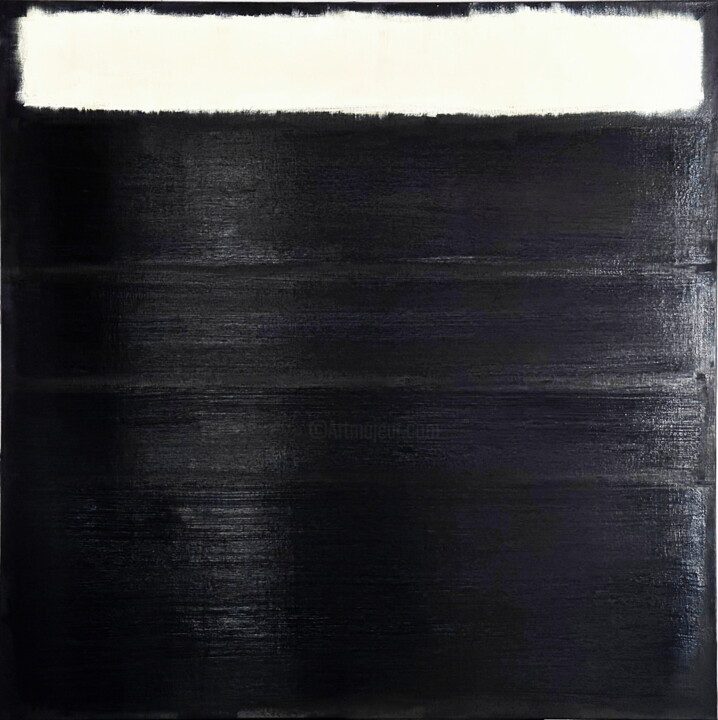 Malerei mit dem Titel "No. 1323_Untitled" von Guido Lötscher, Original-Kunstwerk, Öl Auf Keilrahmen aus Holz montiert