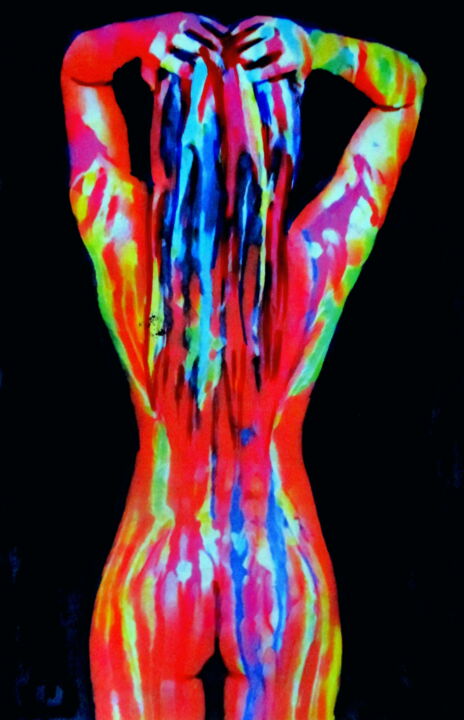 "Outbreak" 绘画, 26.8x16.9 in
