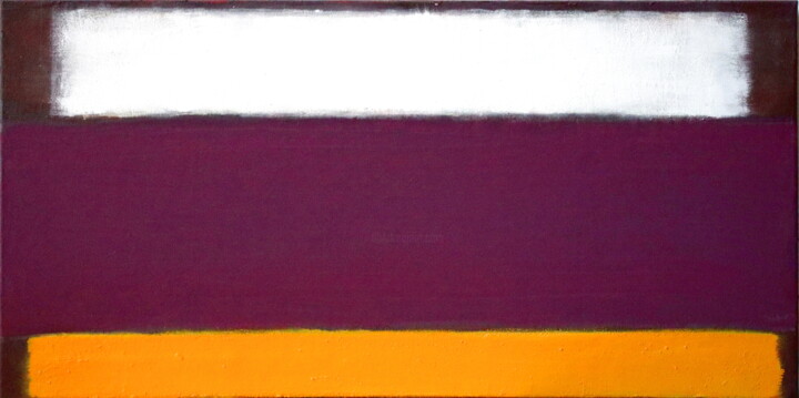 No. 1500_Absorbing purple (elderberry wine) 绘画, 15.8x31.5 in
