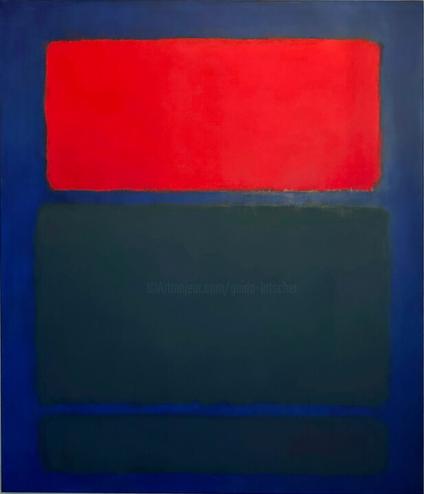 Malerei mit dem Titel "No. 1059_Serenity II" von Guido Lötscher, Original-Kunstwerk, Öl Auf Keilrahmen aus Holz montiert