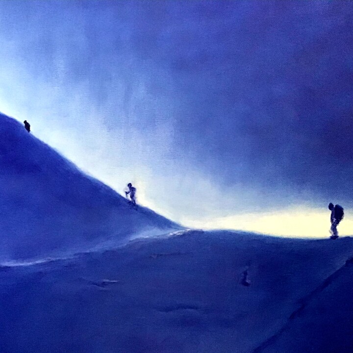 Painting titled "The Way" by Eloise Gerbert, Original Artwork, Oil