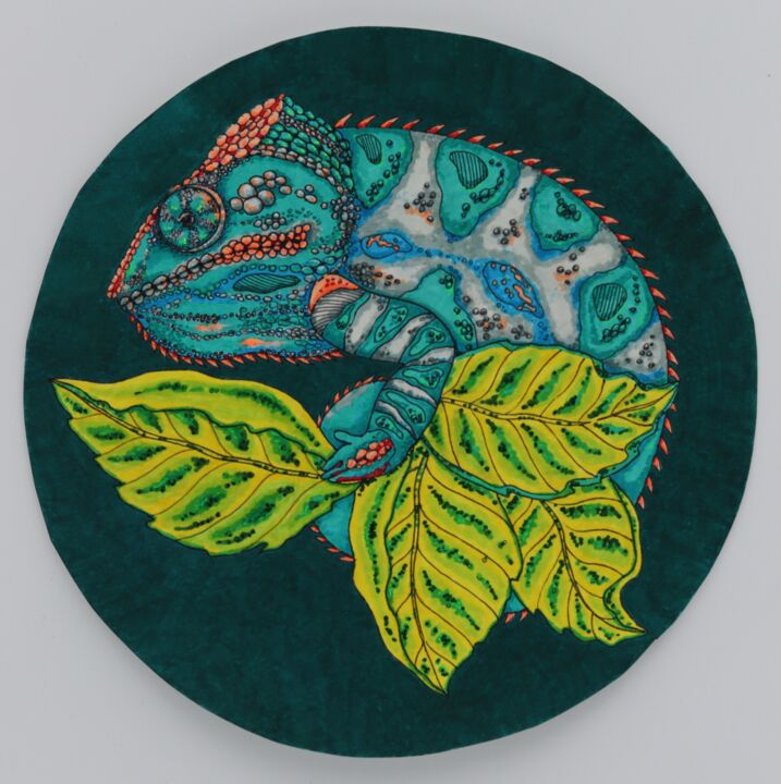 Chameleon 图画, 7.8x7.8 in