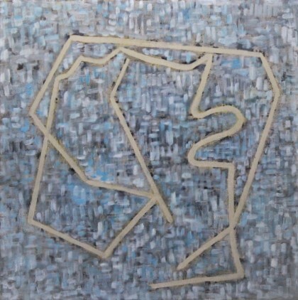 Painting titled "PIXELS" by Raphael Desportes, Original Artwork, Oil