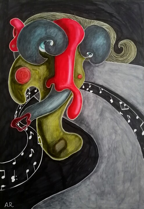 图画,  16.5x11.7 in 