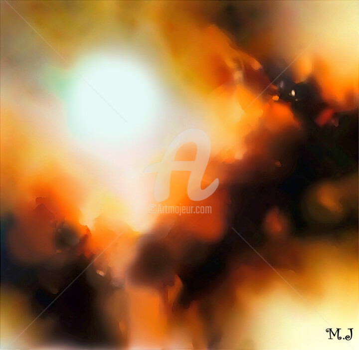 数字艺术 标题为“Sky of fire, abstra…” 由Armajay, 原创艺术品, 数字油画