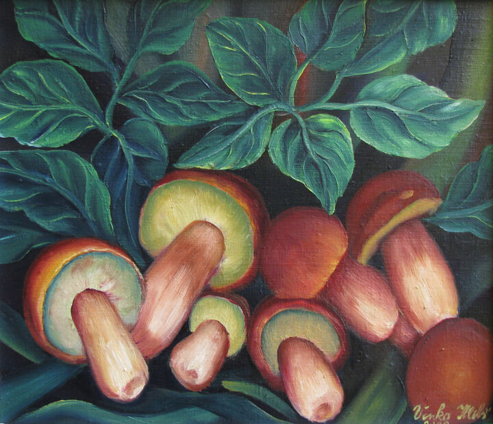 Mushrooms 2 绘画, 13x15 in