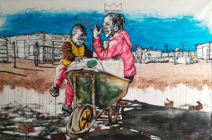 "The land of hopes" 图画, 39.4x57.1 in