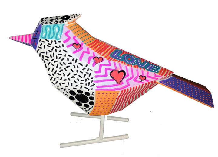 Pop Oiseau 雕塑, 9.8x7.1 in