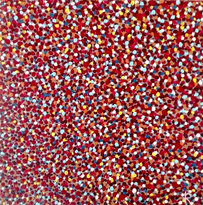 Peinture intitulée "Confettis" par Renaud Angerville-Langlois, Œuvre d'art originale, Acrylique