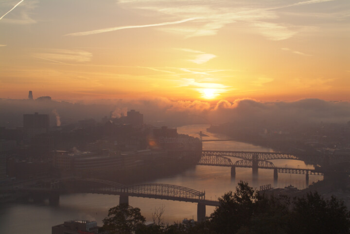 Photography titled "Sunrise on the Mono…" by Phillip Windell, Original Artwork, Digital Photography