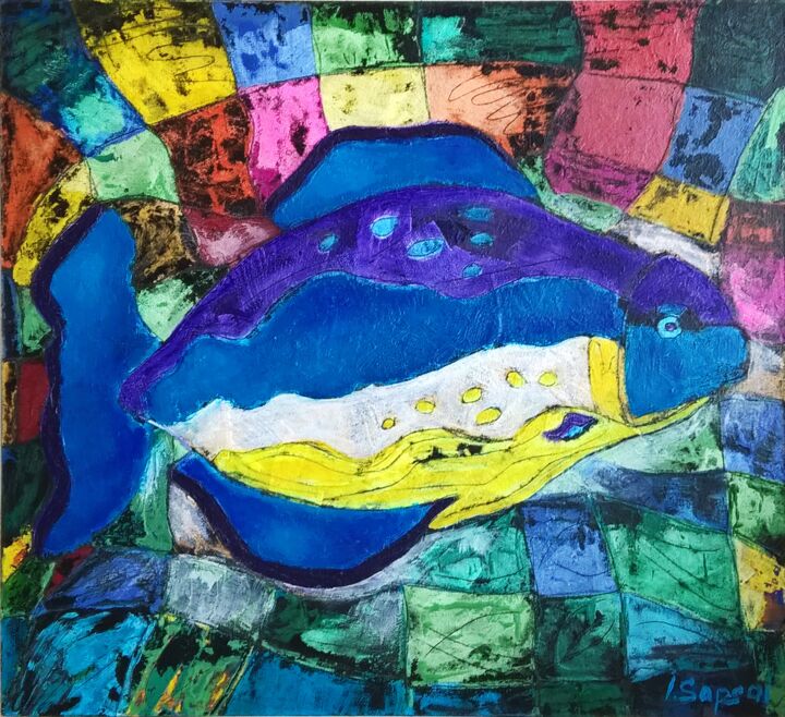 绘画,  15.8x17.3 in 