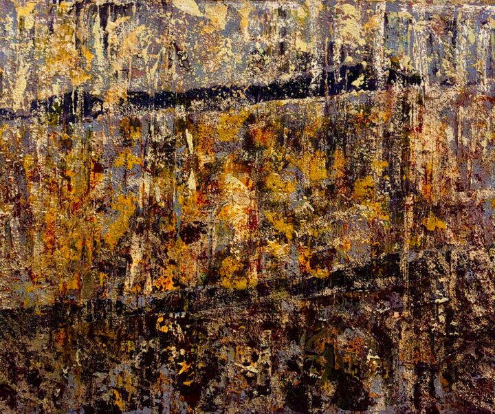 Painting titled "Parallel" by Liubov Kondratovich, Original Artwork, Acrylic