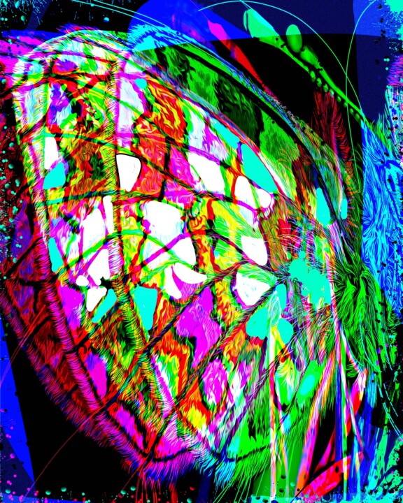 Butterfly 2 绘画, 39.4x31.5 in