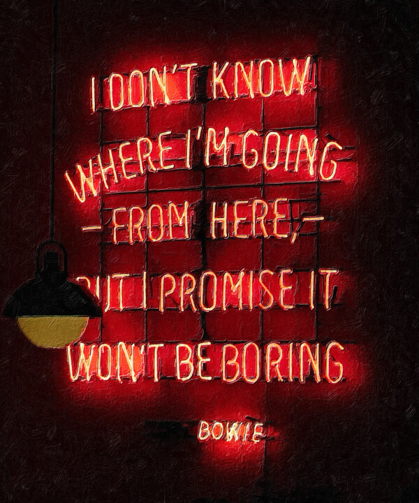 绘画 标题为“Don't Know Where I'…” 由Tony Rubino, 原创艺术品, 丙烯 安装在木质担架架上