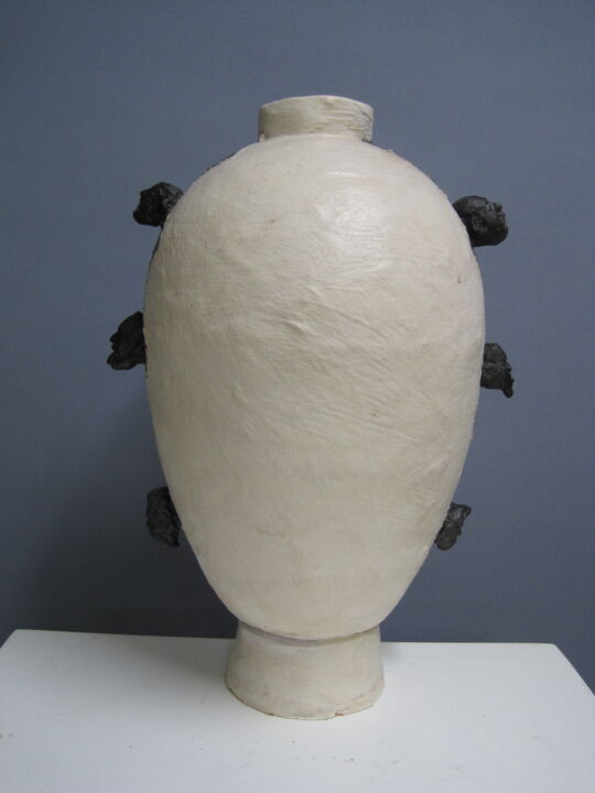Vaso di Lombroso bianco e nero 雕塑, 11x7.1 in