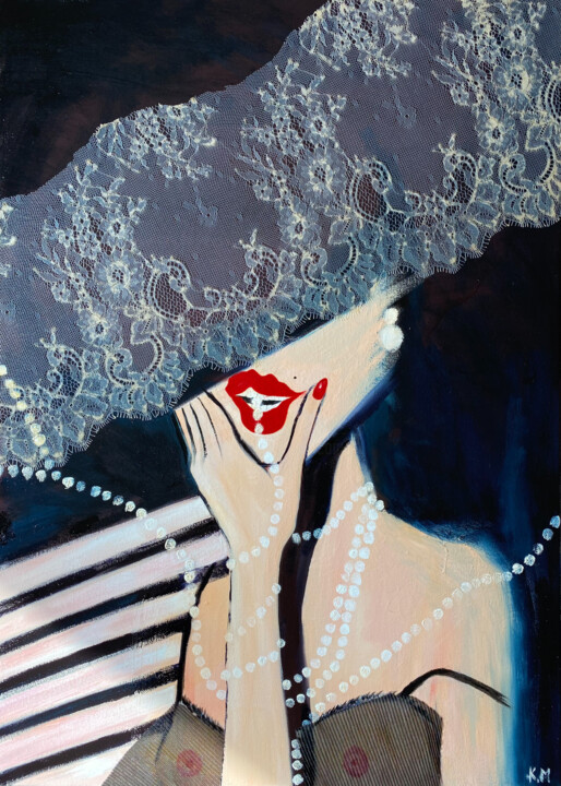 No more talking, Madame 绘画, 27.6x19.7 in