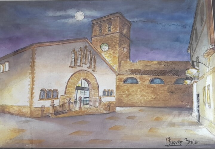 Mercado y campanario 绘画, 19.7x27.6 in