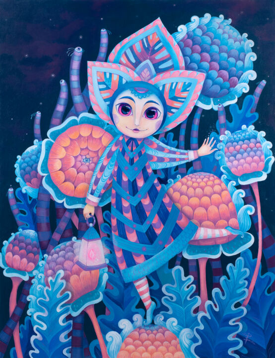 Peinture intitulée "Spirit of the aroma…" par Aleksandra Paranchenko, Œuvre d'art originale, Acrylique