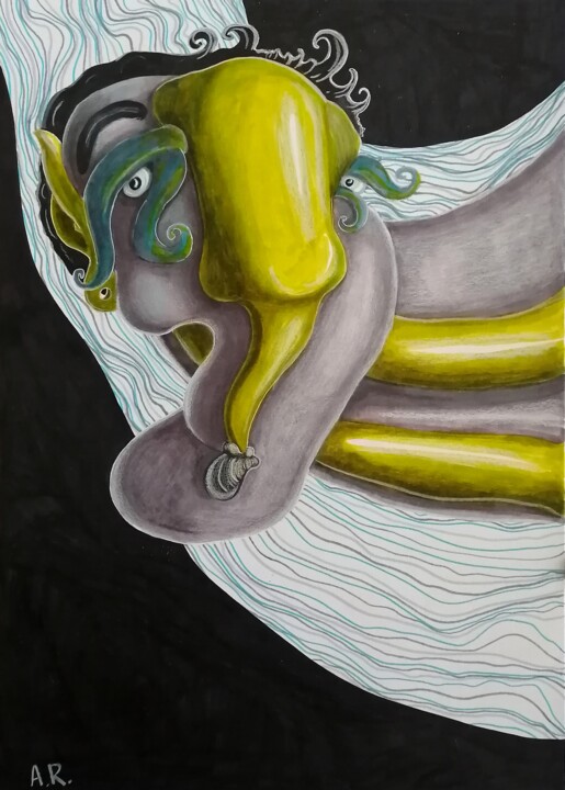 Free flight 图画, 16.5x11.7 in