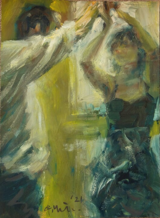 Dance Sessions 1. 绘画, 14.6x10.6 in
