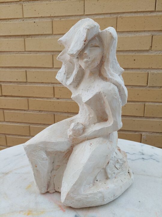 Sculptuur getiteld "Eva" door Jako Fernández J.Isaac P.Sánchez, Origineel Kunstwerk, Gips