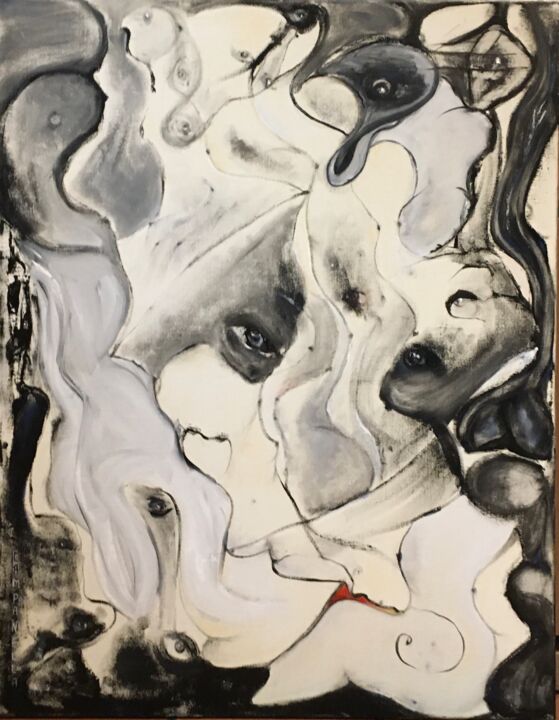 Hétérogène 绘画, 35.4x27.6 in