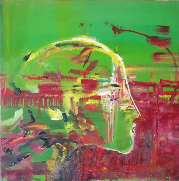 Les deux horizons 绘画, 15.8x15.8 in