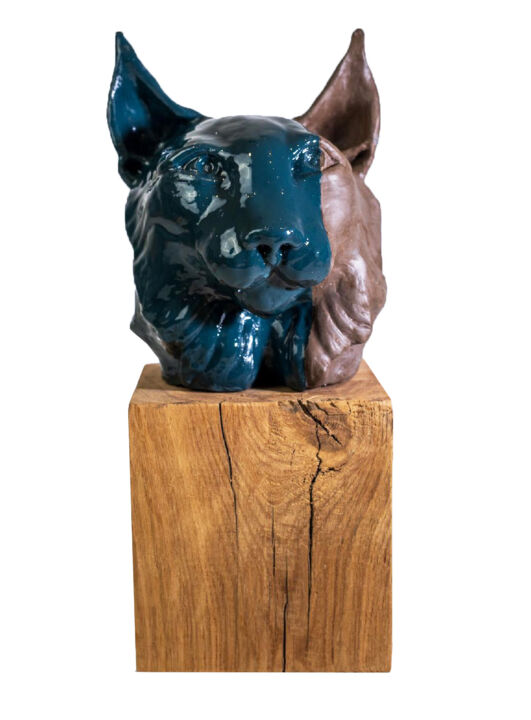 Sculptuur getiteld "CARACAL" door Loma, Origineel Kunstwerk, Polymeer klei