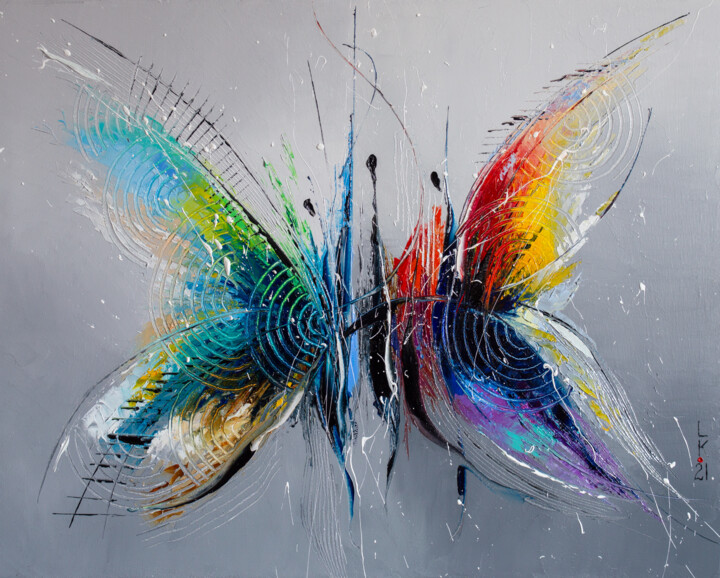 Whisper butterflies 绘画, 15.8x19.7 in