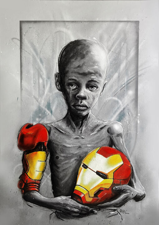 Wake up 绘画, 45.7x33.9 in