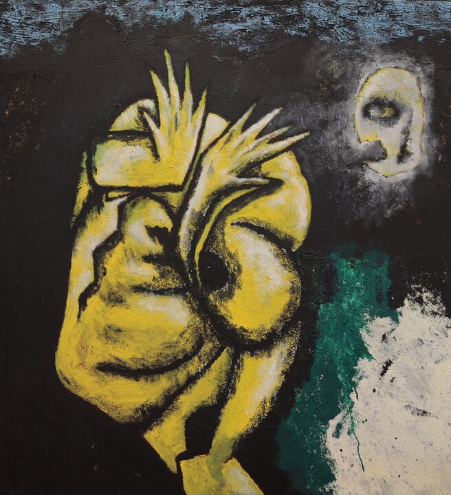 Someone who wants to be an angel 绘画, 47.2x43.3 in